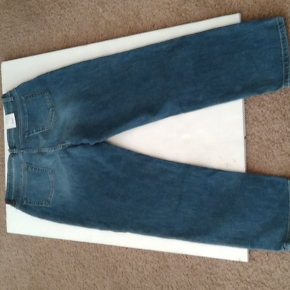 Time And Tru faded Blue Denim Jeans Women Size: 14  high Rise - Picture 3 of 3
